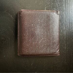 Louis Vuitton Paris brown leather bifold wallet